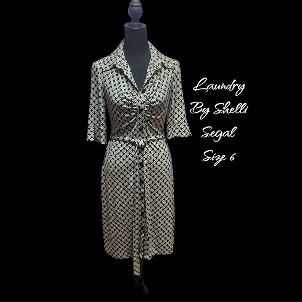 2 FOR 1 BLACK AND WHITE CAREER DRESSES VERY GENTLY WORN